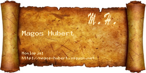 Magos Hubert névjegykártya